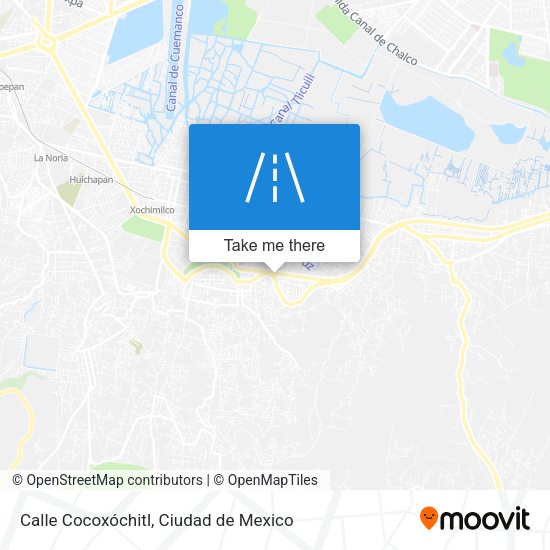 Calle Cocoxóchitl map