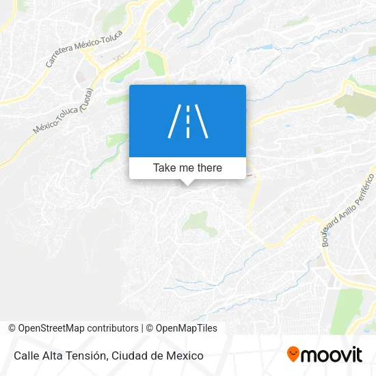 Mapa de Calle Alta Tensión