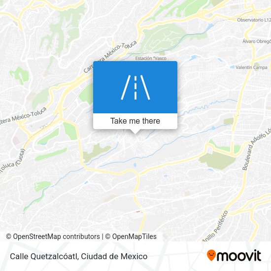 Calle Quetzalcóatl map