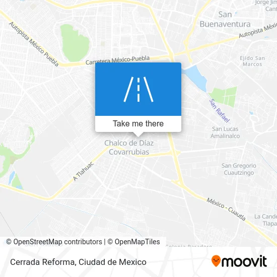 Cerrada Reforma map