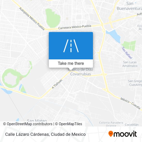 Calle Lázaro Cárdenas map