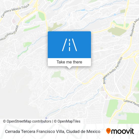 Mapa de Cerrada Tercera Francisco Villa