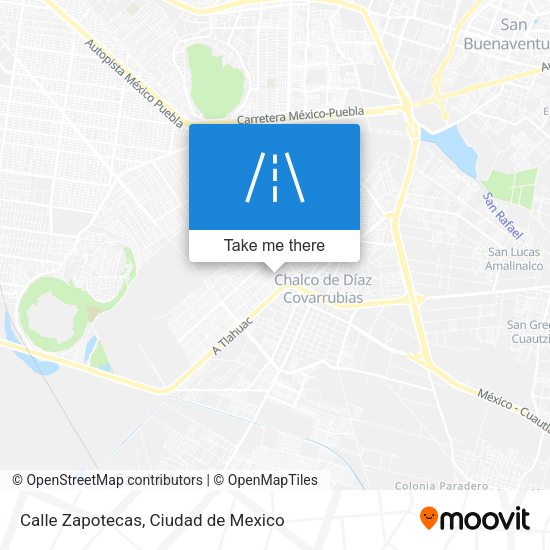 Mapa de Calle Zapotecas
