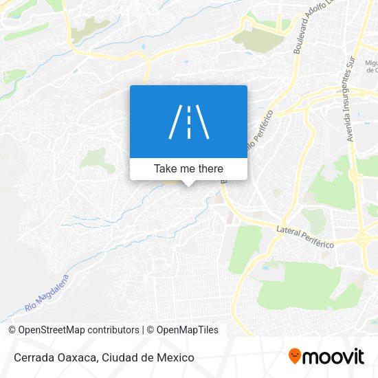 Cerrada Oaxaca map