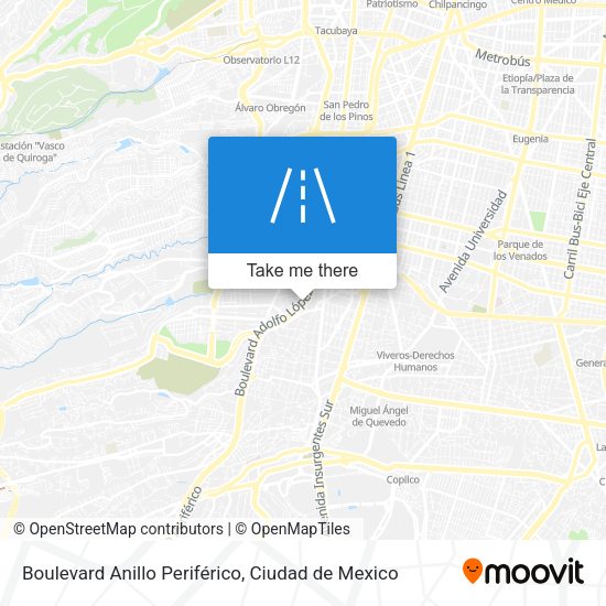 Mapa de Boulevard Anillo Periférico
