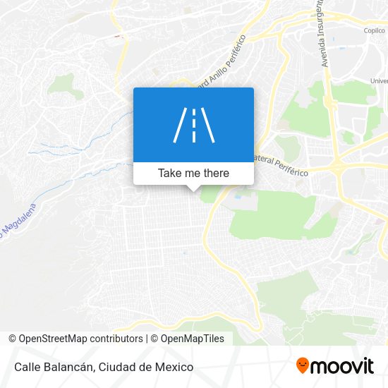 Calle Balancán map