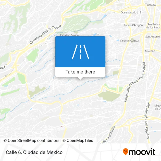 Calle 6 map