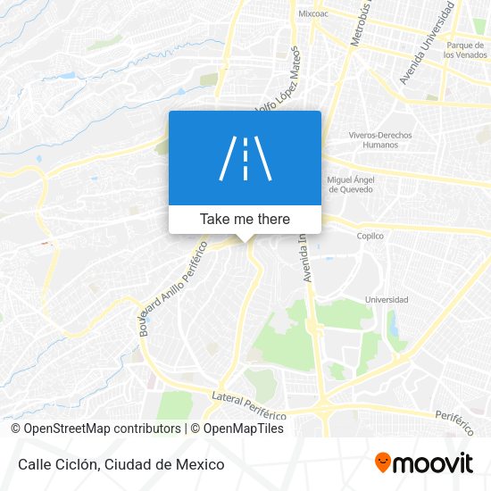 Calle Ciclón map