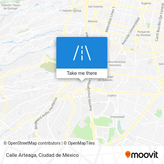 Calle Arteaga map