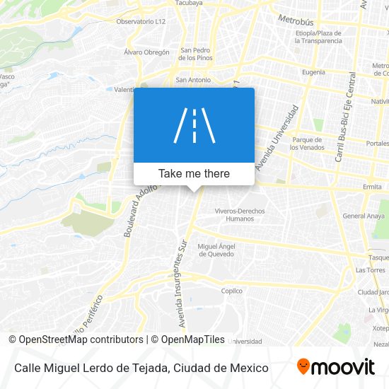 Mapa de Calle Miguel Lerdo de Tejada