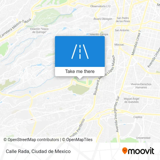 Mapa de Calle Rada