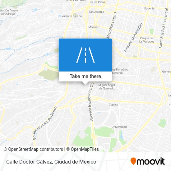 Mapa de Calle Doctor Gálvez