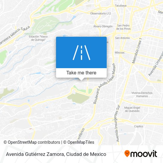 Mapa de Avenida Gutiérrez Zamora