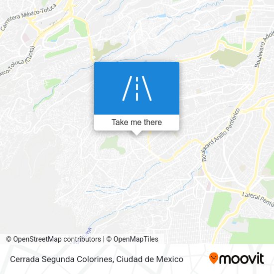 Cerrada Segunda Colorines map