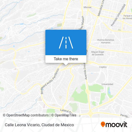 Mapa de Calle Leona Vicario
