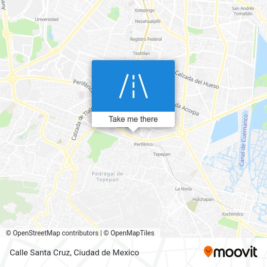 Calle Santa Cruz map