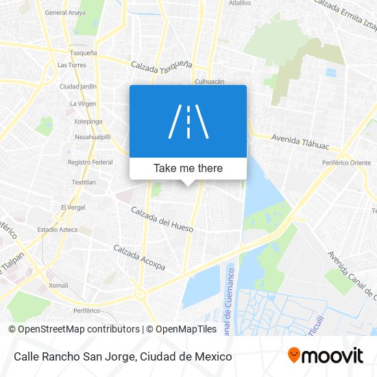 Calle Rancho San Jorge map