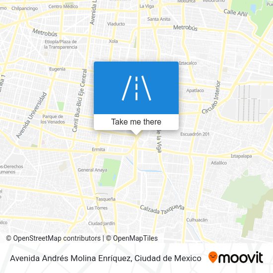 Avenida Andrés Molina Enríquez map