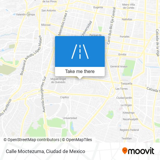 Mapa de Calle Moctezuma