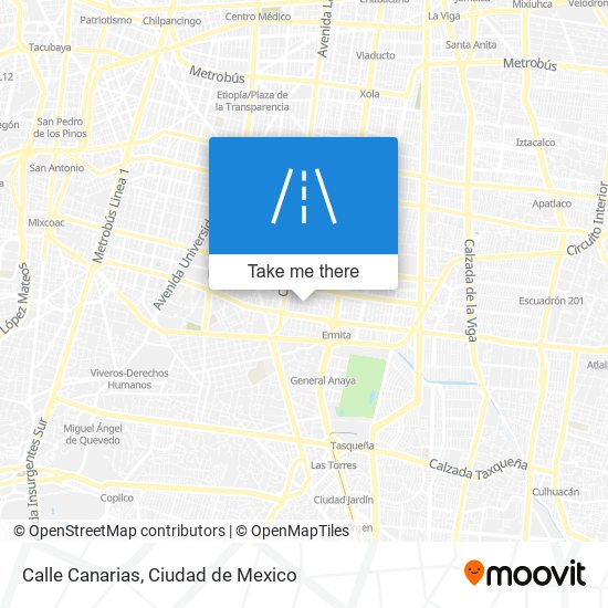 Calle Canarias map