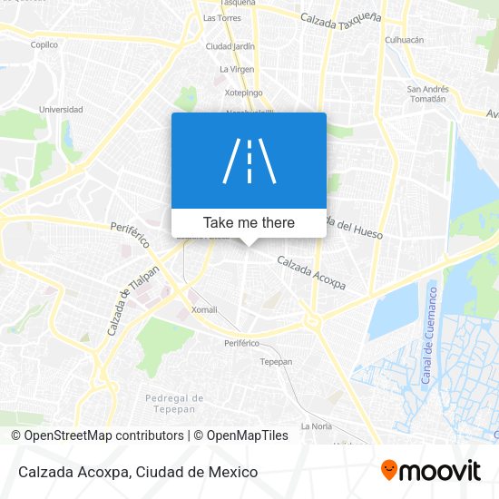 Calzada Acoxpa map