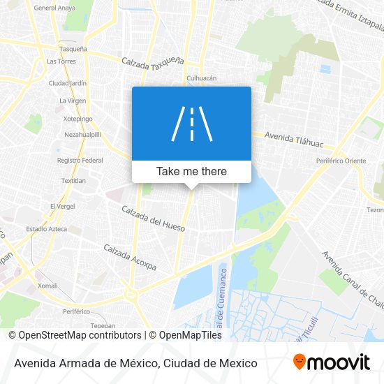 Avenida Armada de México map