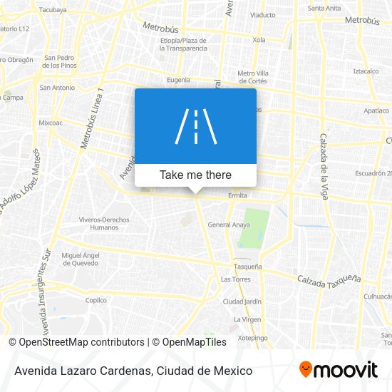 Mapa de Avenida Lazaro Cardenas