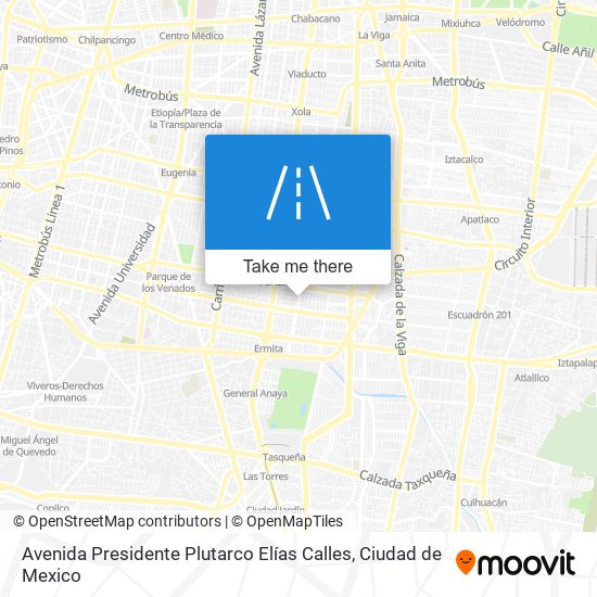 Mapa de Avenida Presidente Plutarco Elías Calles