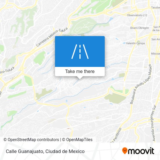 Mapa de Calle Guanajuato