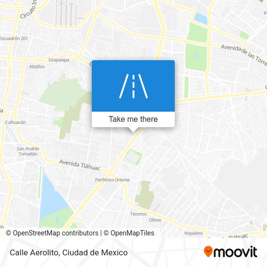 Calle Aerolito map