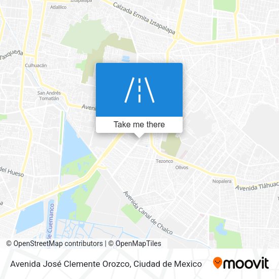 Avenida José Clemente Orozco map