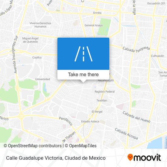 Calle Guadalupe Victoria map