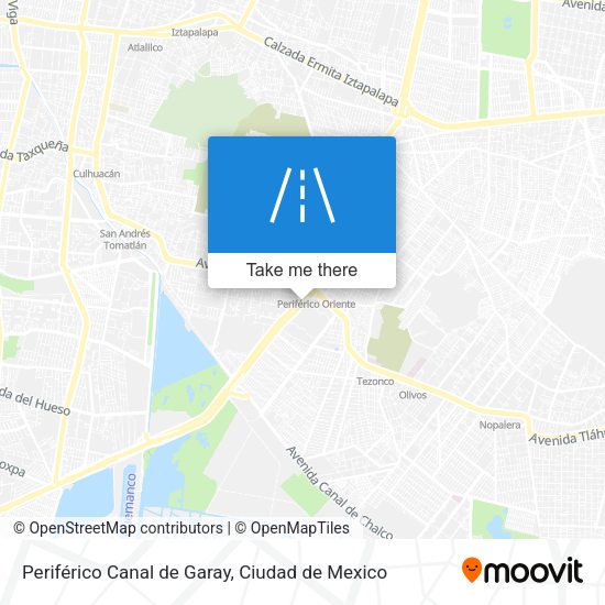 Mapa de Periférico Canal de Garay