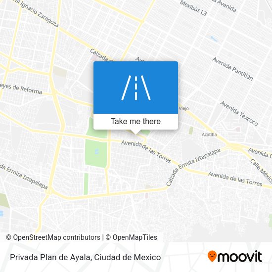 Mapa de Privada Plan de Ayala