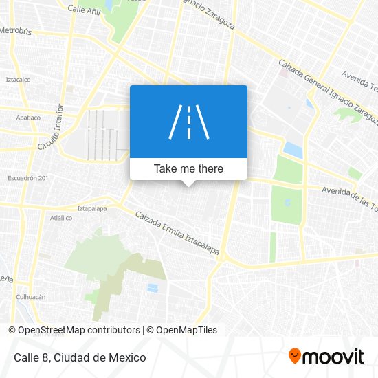 Calle 8 map