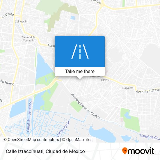 Mapa de Calle Iztaccíhuatl