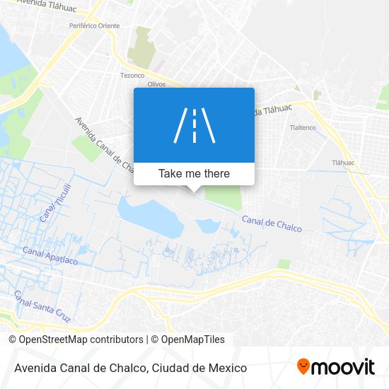 Mapa de Avenida Canal de Chalco