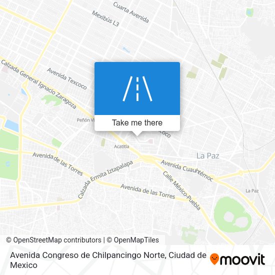Avenida Congreso de Chilpancingo Norte map