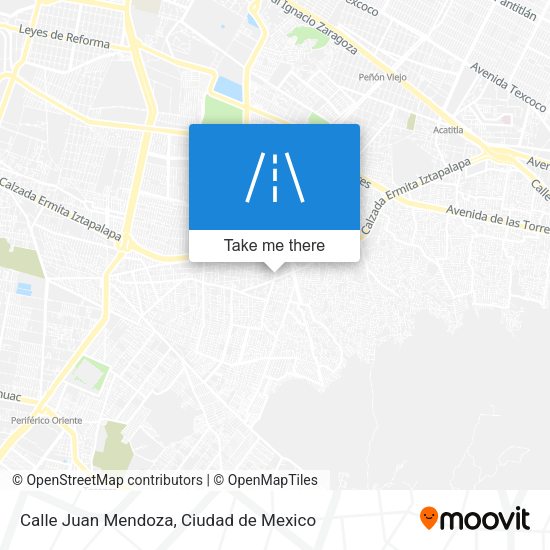 Mapa de Calle Juan Mendoza