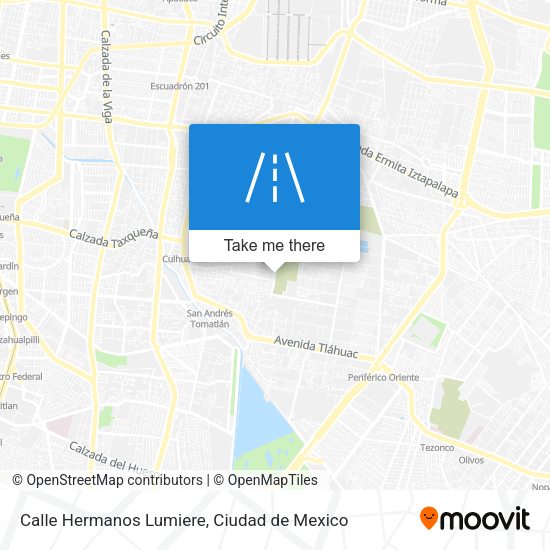 Mapa de Calle Hermanos Lumiere