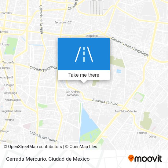Cerrada Mercurio map