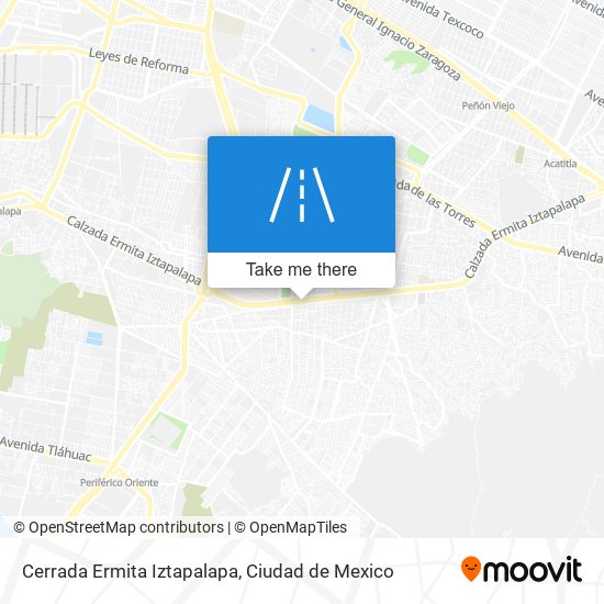 Mapa de Cerrada Ermita Iztapalapa