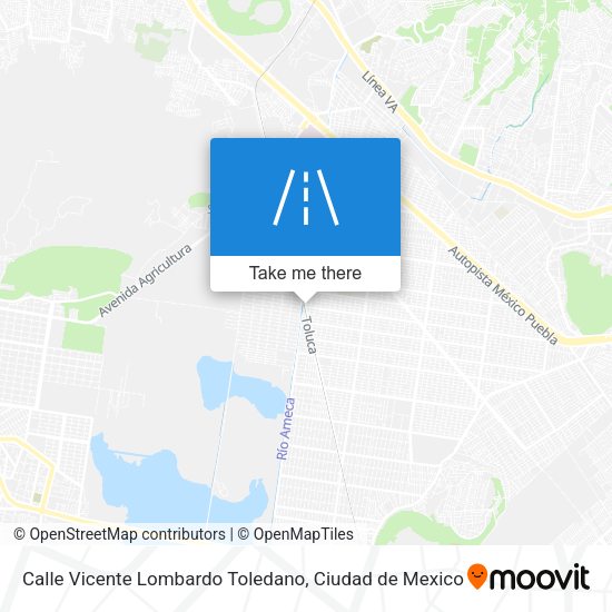 Mapa de Calle Vicente Lombardo Toledano