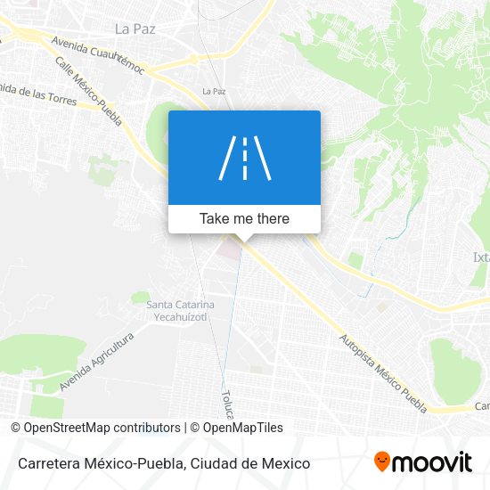 Carretera México-Puebla map