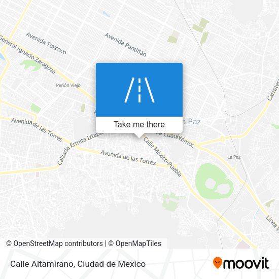 Calle Altamirano map