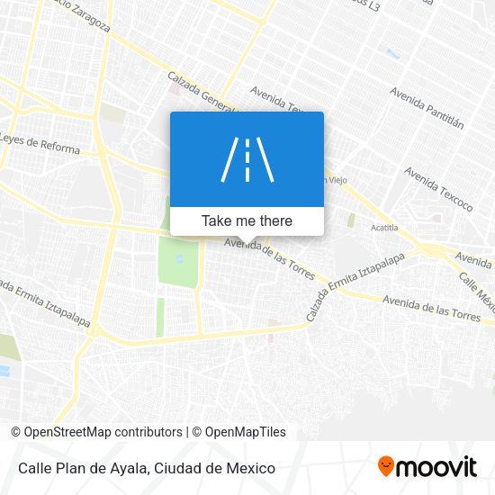 Calle Plan de Ayala map