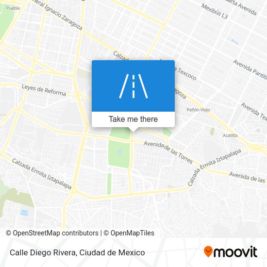 Calle Diego Rivera map