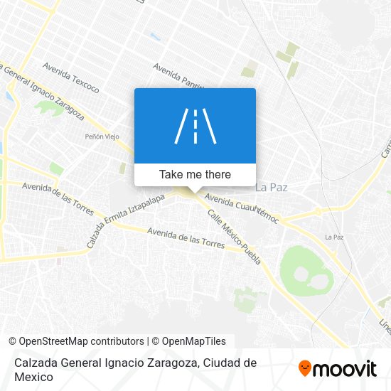 Mapa de Calzada General Ignacio Zaragoza
