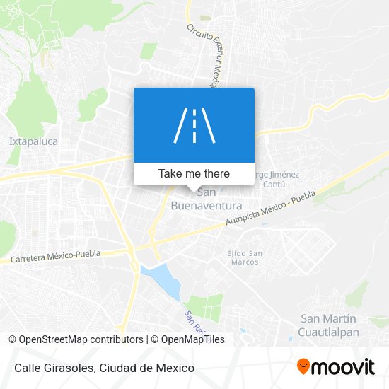 Calle Girasoles map