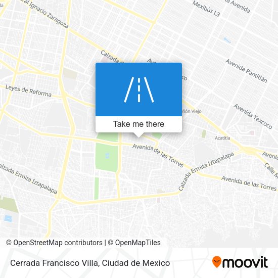Cerrada Francisco Villa map